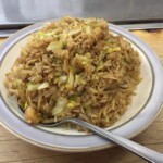 ちゃんぽん1080円、美味しいです。2人前の量があります(栗太郎)